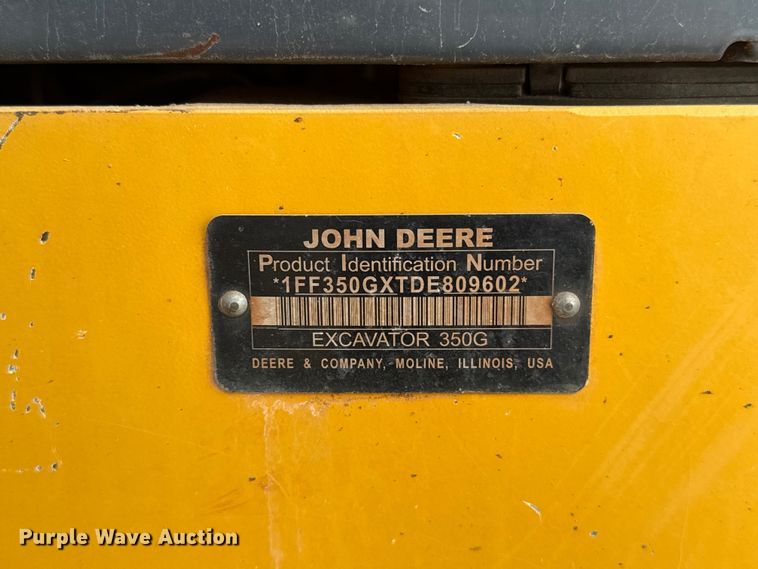 image for item FC4082 2013 John Deere 350G LC excavator
