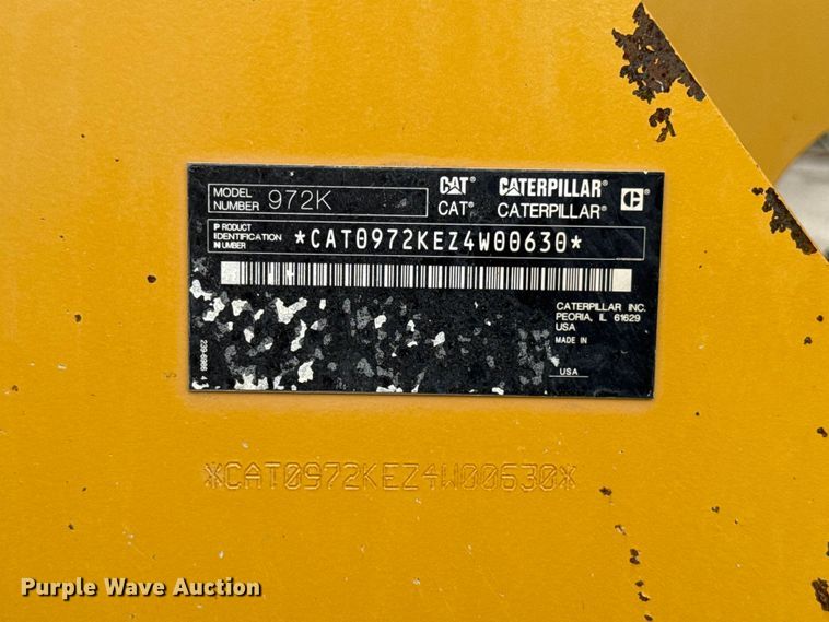 image for item FC4083 2013 Caterpillar 972K wheel loader
