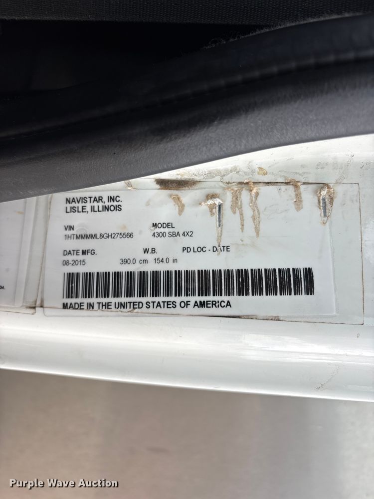 image for item FG0471 2016 International 4300 utility / service truck