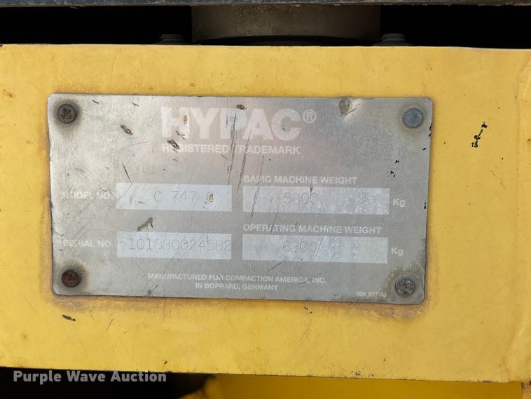 image for item FG0552 Hypac C747C double drum vibratory roller