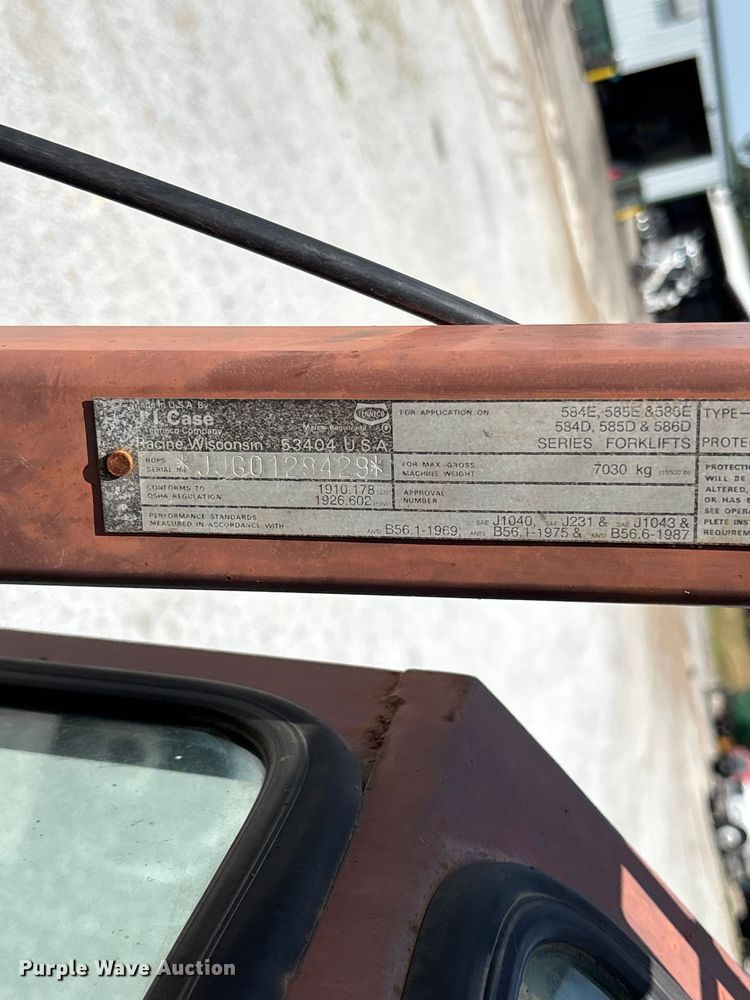 image for item FG0554 1993 Case 586E forklift