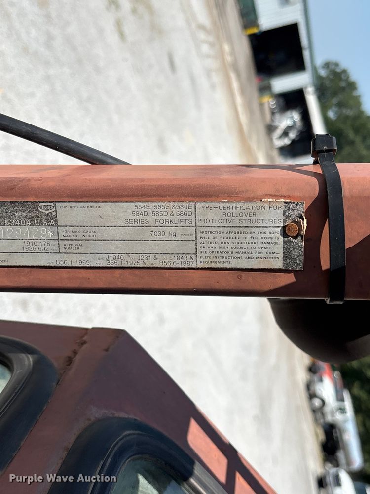 image for item FG0554 1993 Case 586E forklift