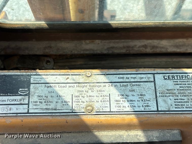 image for item FG0554 1993 Case 586E forklift