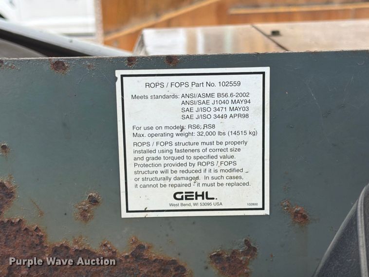 image for item FI0320 Gehl RS8-44 telehandler