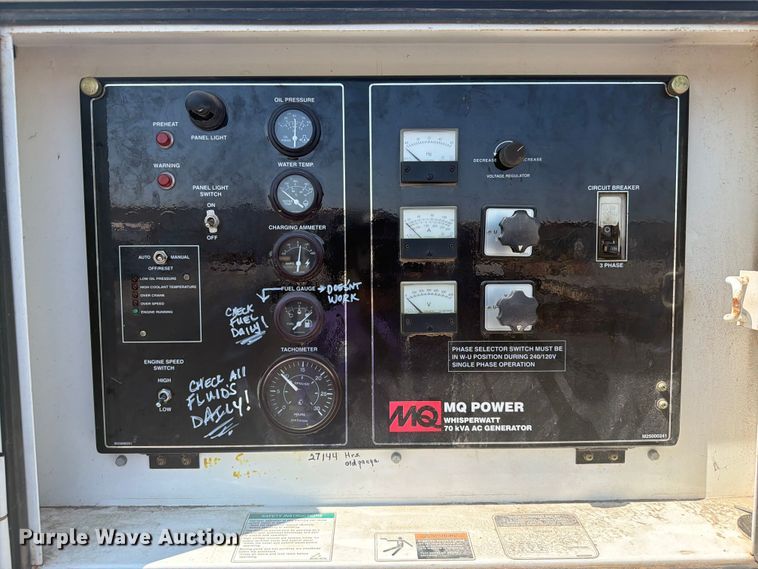 image for item FI0332 Multiquip DCA-70SSIU2 generator