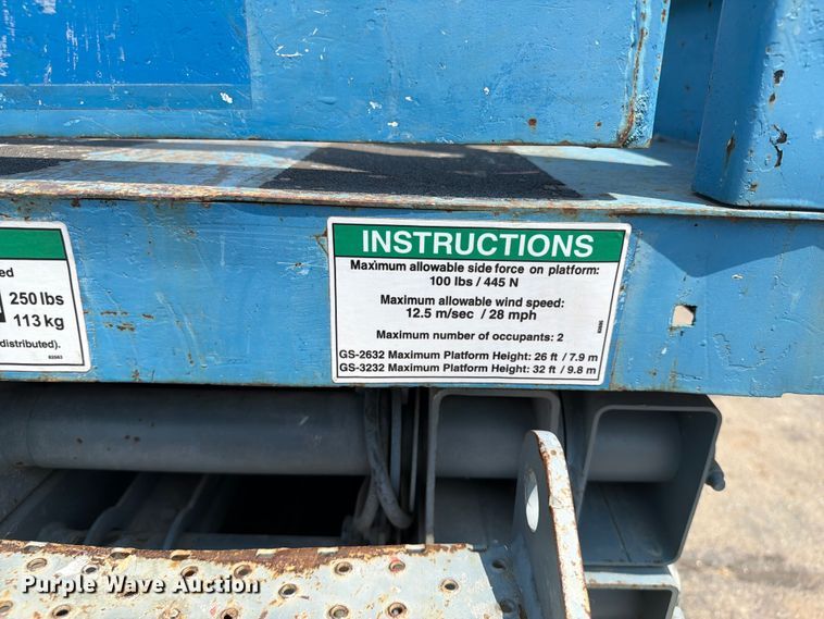image for item FI0338 Genie GS-2632 scissor lift