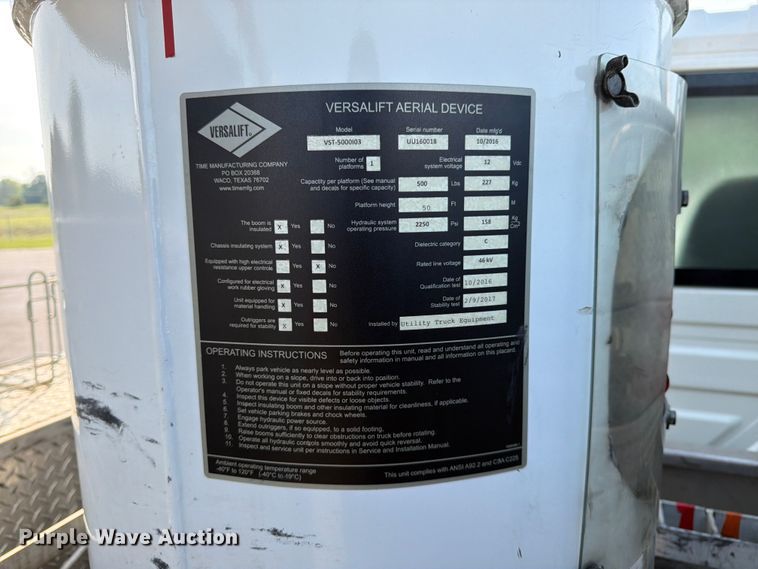 image for item FK3033 2017 International 4300 bucket truck