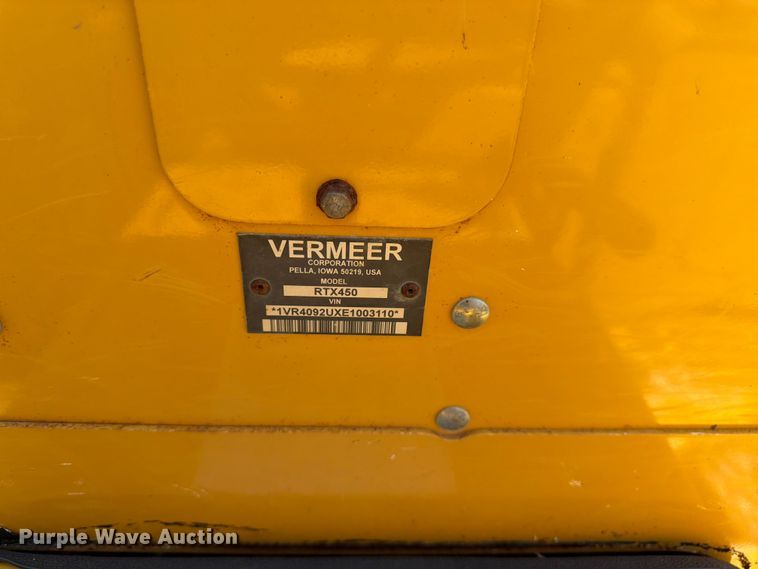 image for item FK3276 2014 Vermeer RTX450 trencher