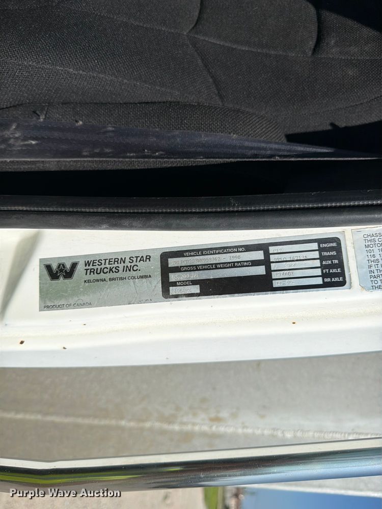 image for item FK3511 1998 Western Star 4900 dump truck