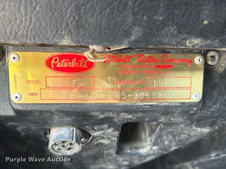image for item FK3517 2003 Peterbilt 357 ready mix truck