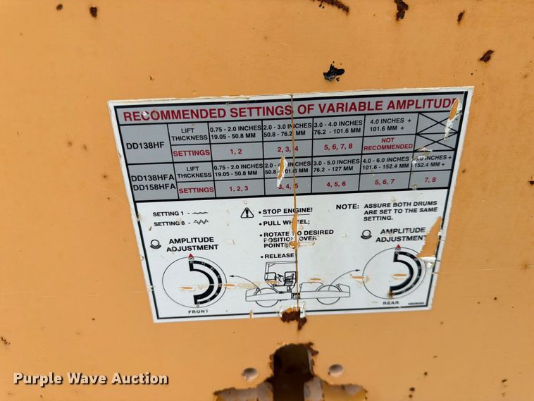 image for item FK3538 2011 Volvo DD138HF double drum vibratory roller