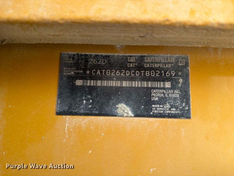 image for item FK3541 2014 Caterpillar 262D skid steer loader