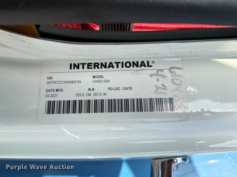 image for item FK4052 2022 International HX620 dump truck
