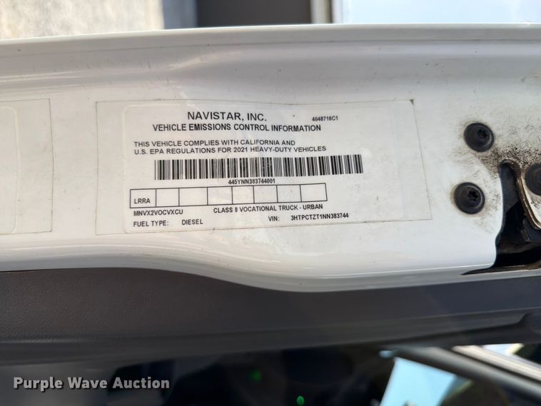 image for item FK4053 2022 International HX620 dump truck