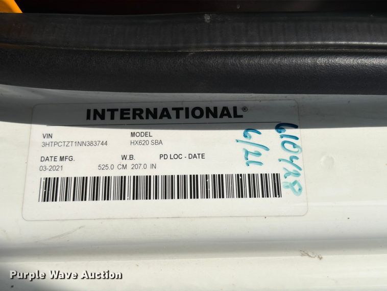 image for item FK4053 2022 International HX620 dump truck