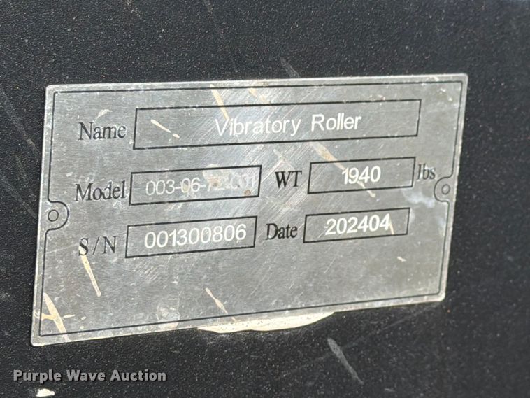 image for item FK4098 2024 003-06-72-001 skid steer vibratory roller