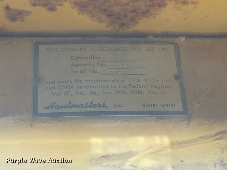 image for item FK4102 1971 Caterpillar 613 elevating scraper
