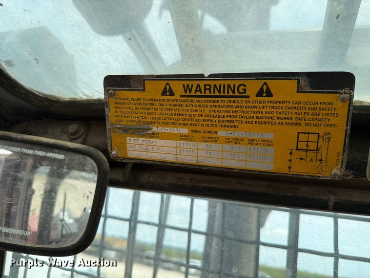 image for item FK4111 2002 Taylor THD-360L forklift