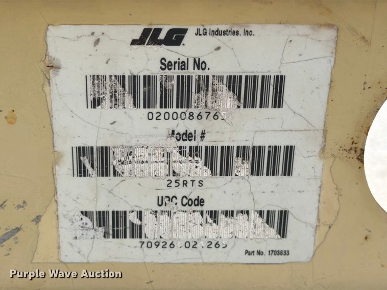 image for item FK4113 2001 JLG 25 RTS scissor lift