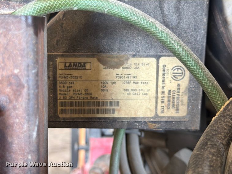 image for item FK4553 Landa PGHW5-3500 pressure washer