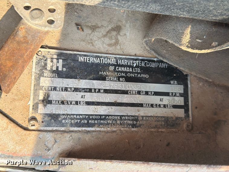 image for item FK4554 1971 International CO F1950 A tank truck