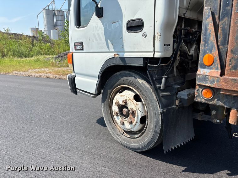 image for item FP3009 2004 GMC W5500 flatbed truck