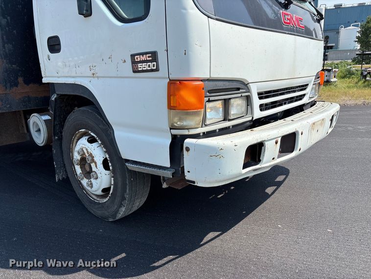 image for item FP3009 2004 GMC W5500 flatbed truck