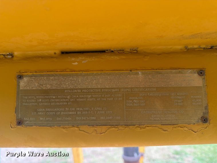 image for item FP4017 1983 Caterpillar D6D dozer