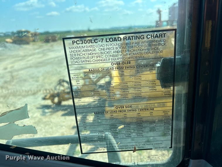 image for item FT6080 2005 Komatsu PC300LC-7L excavator