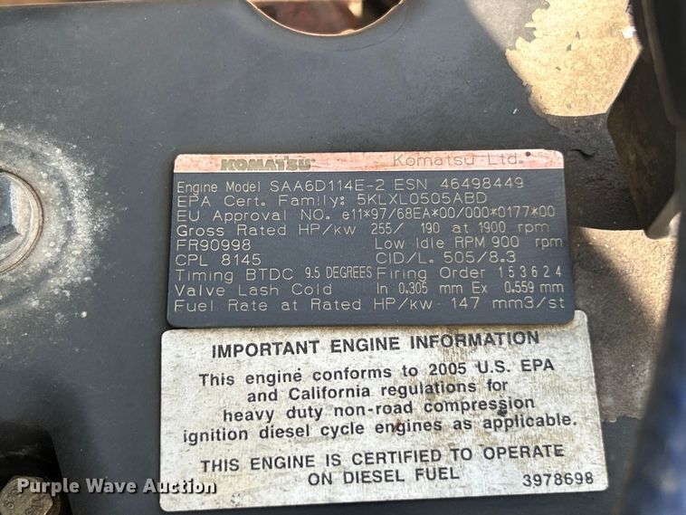 image for item FT6080 2005 Komatsu PC300LC-7L excavator