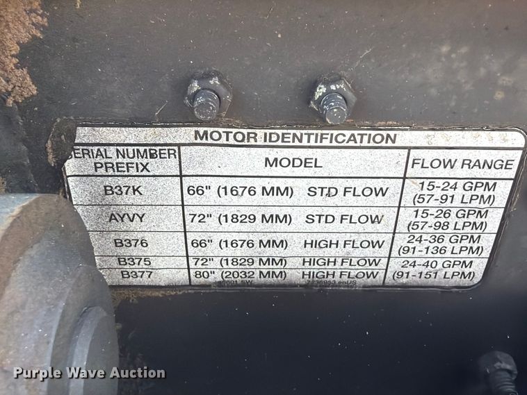 image for item FU1003 2016 Bobcat 72 skid steer rotary mower