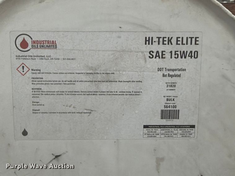 image for item FU1027 (2) Industrial Oils Unlimited 424 oil distribution tanks