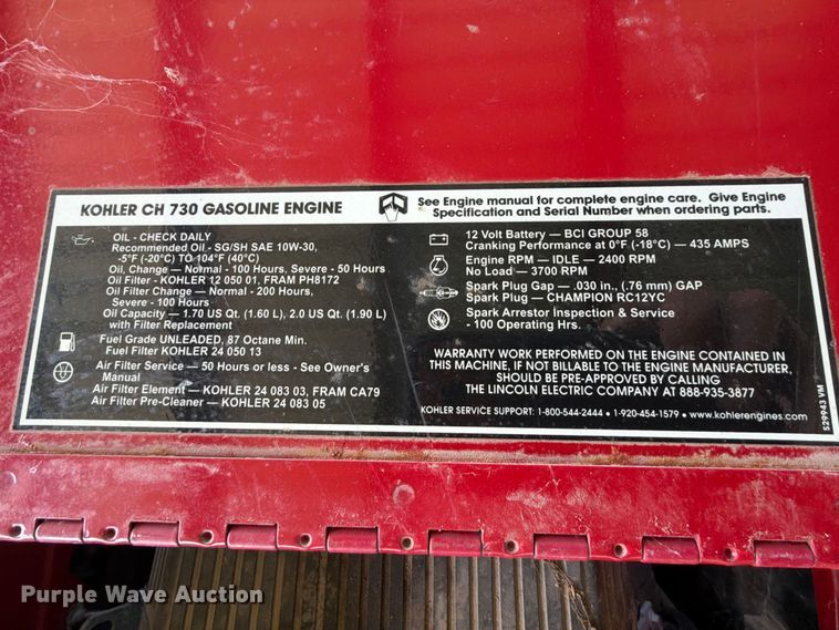 image for item FU1037 Lincoln Electric Ranger 225 welder/generator