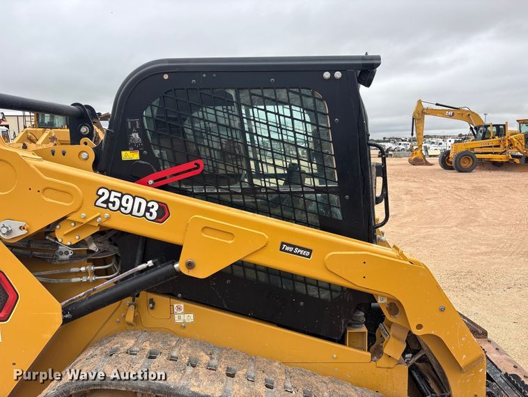 image for item JM9489 2023 Caterpillar 259D3 tracked skid steer loader