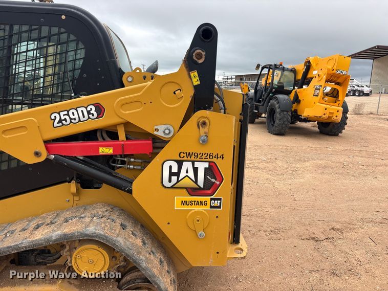 image for item JM9489 2023 Caterpillar 259D3 tracked skid steer loader