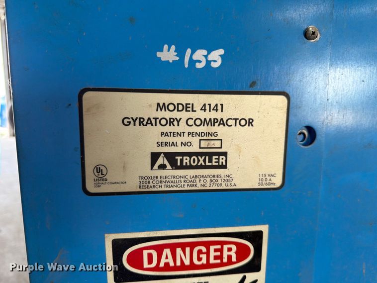 image for item MQ9048 Troxler 4141 gyratory compactor