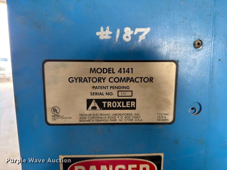 image for item MQ9049 Troxler 4141 gyratory compactor