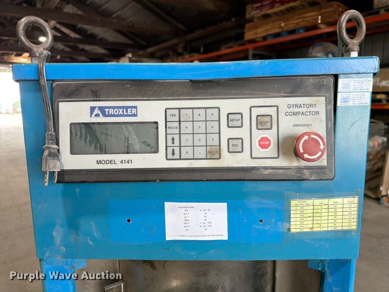 image for item MQ9050 2002 Troxler 4141 gyratory compactor