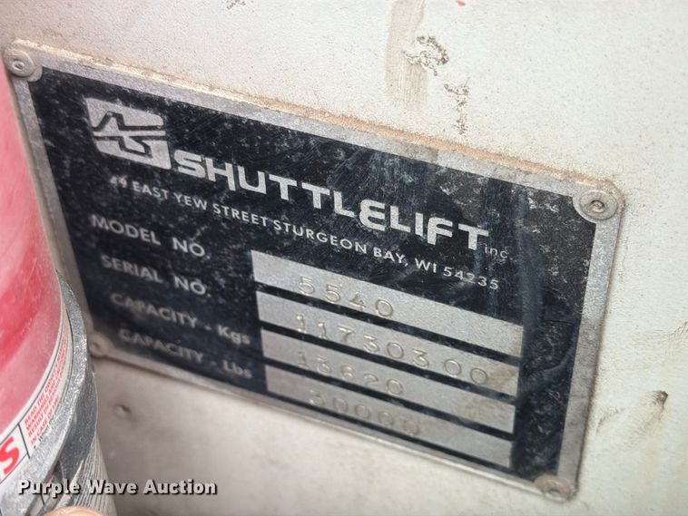 image for item MZ9770 Shuttlelift 5540 crane