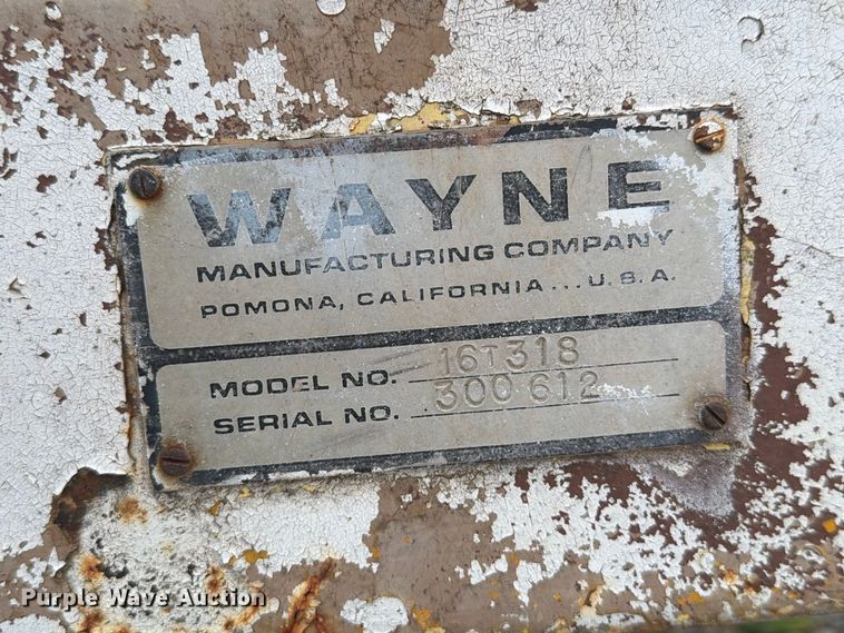 image for item MZ9807 Wayne 16T318 wood chipper
