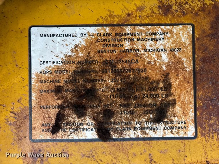 image for item NM9869 1979 Clark 35C wheel loader