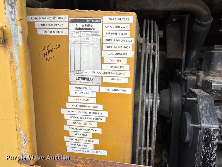 image for item NM9869 1979 Clark 35C wheel loader
