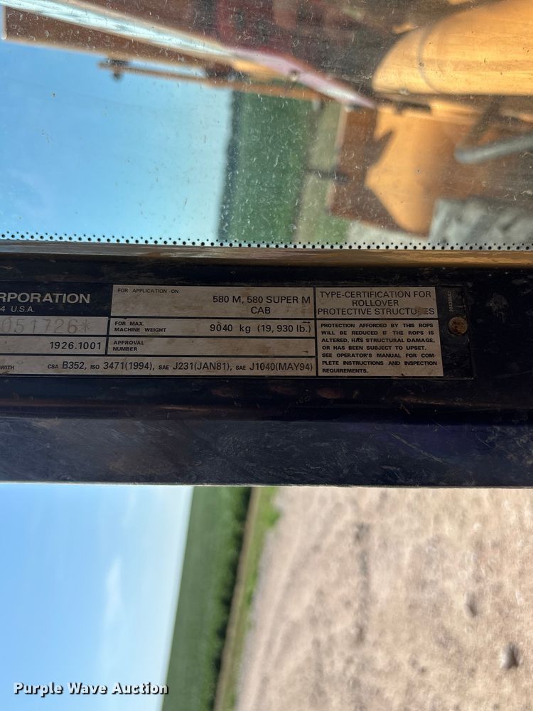 image for item NM9901 2001 Case 580 Super M backhoe