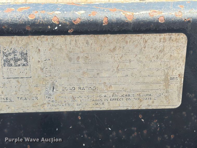 image for item OE9623 2011 Trail King Industries TK24LP 262 equipment trailer