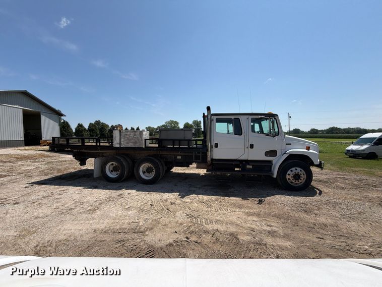image for item OE9635 2003 Freightliner FL80 Crew Cab flatbed truck