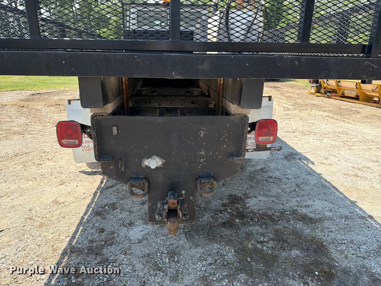 image for item OE9635 2003 Freightliner FL80 Crew Cab flatbed truck
