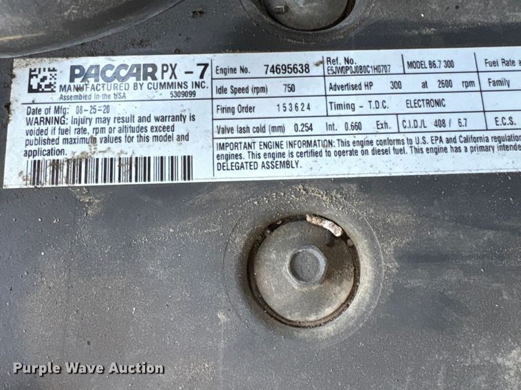 image for item YA2868 2021 Kenworth T370 utility / service truck