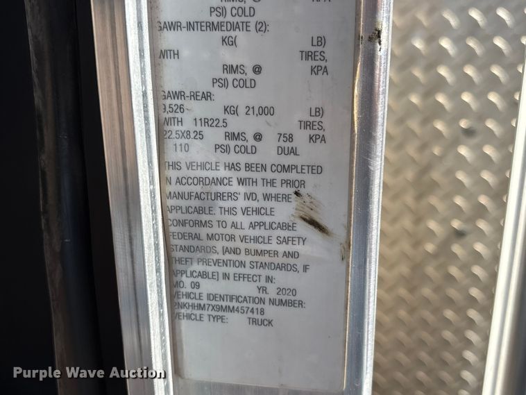 image for item YA2868 2021 Kenworth T370 utility / service truck