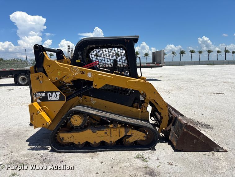 image for item YA3540 Caterpillar 259D tracked skid steer loader