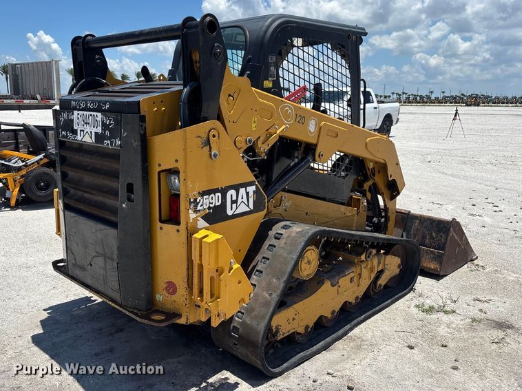 image for item YA3540 Caterpillar 259D tracked skid steer loader